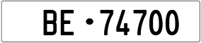 Truck License Plate